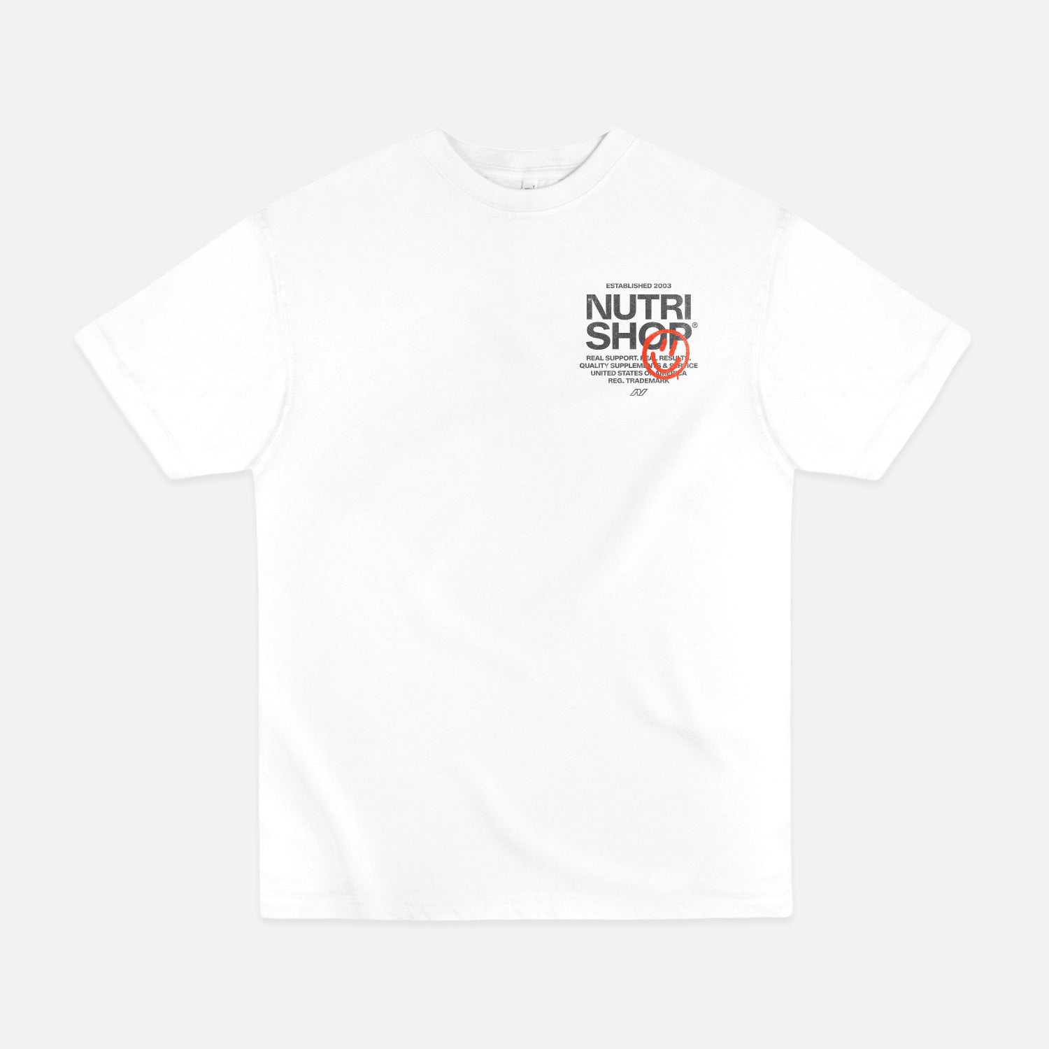 Oversized Garment-Dye Happy Stencil T-Shirt